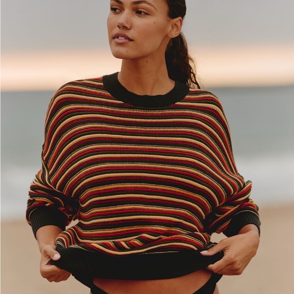Anthropologie Vibrant Striped Sweater